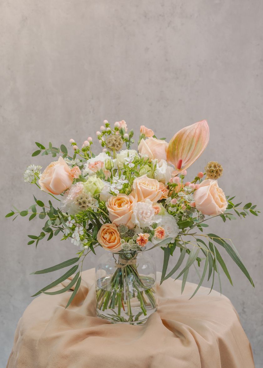 Peachy Nectar In Vase